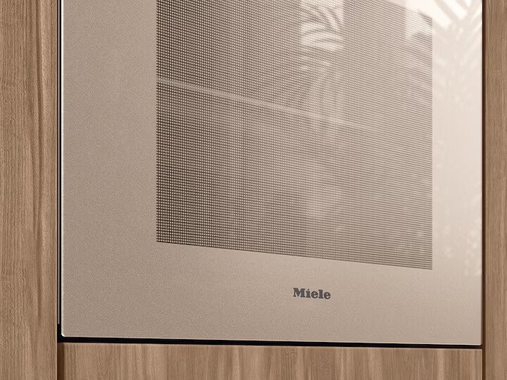 Духовой шкаф электрический без ручек Miele H 7464 BPX бежевый перламутровый